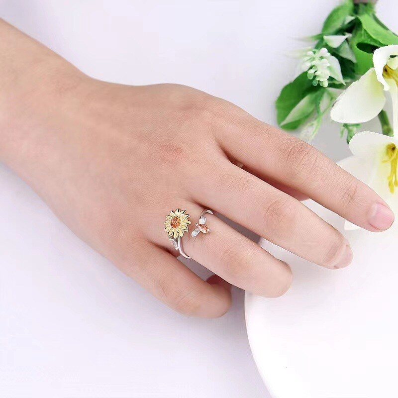 Flor de Cristal Stříbrný prsten Primavera