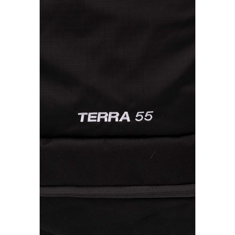 Batoh The North Face Terra 55 pánský, černá barva, velký, hladký, NF0A87BZKT01