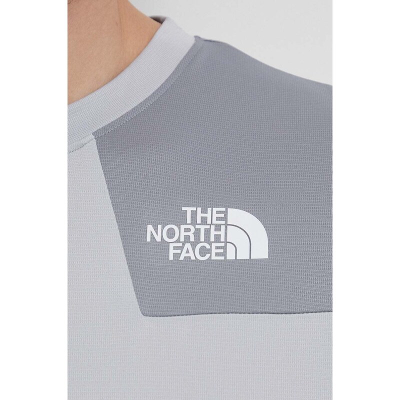 Sportovní tričko The North Face Mountain Athletics šedá barva, NF0A87JJJ4U1