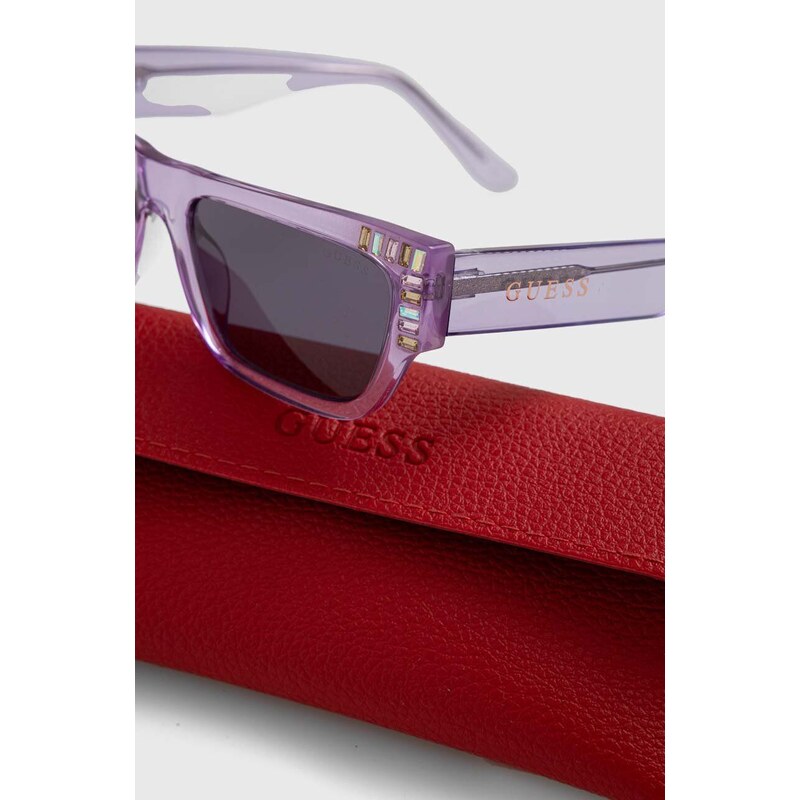 Sluneční brýle Guess dámské, fialová barva, GU7902_5380Y