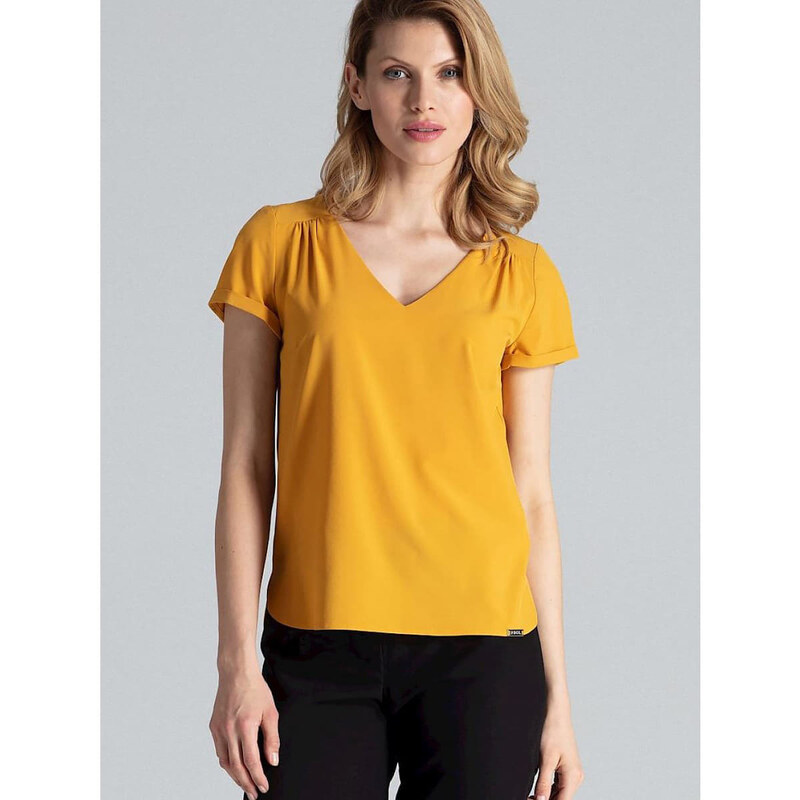 Dámská košile Figl model 132479 Yellow