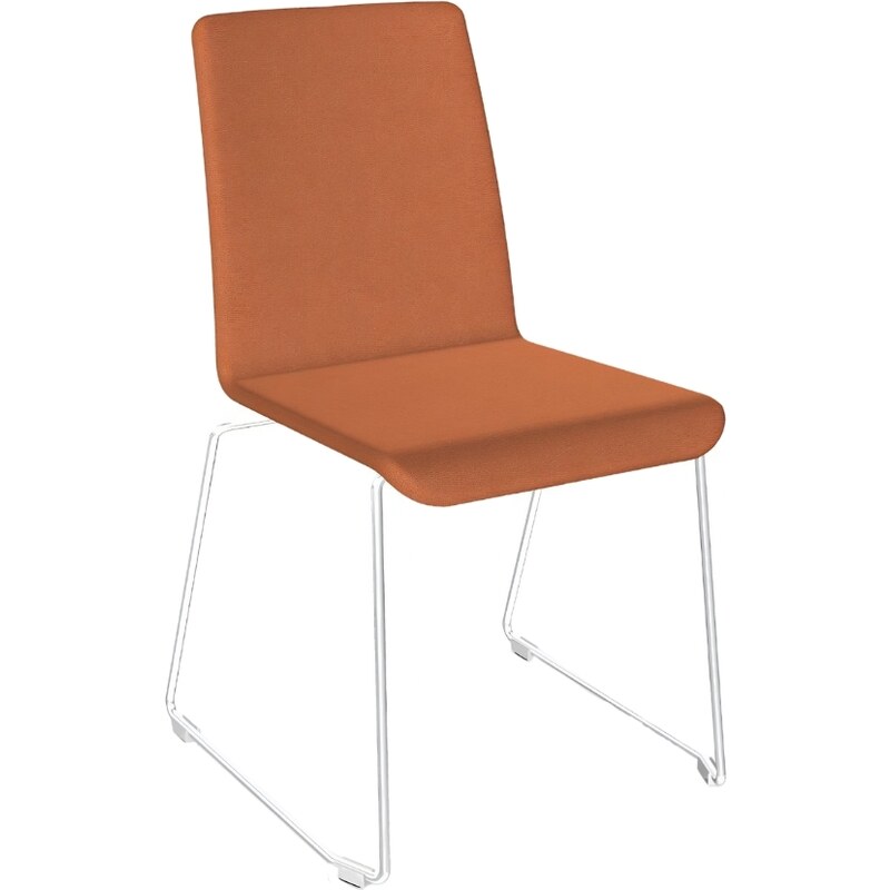 Narbutas Oranžová čalouněná konferenční židle MOON