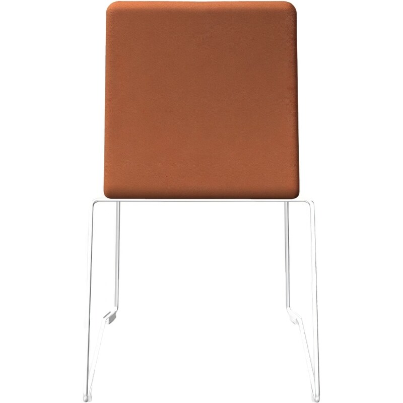 Narbutas Oranžová čalouněná konferenční židle MOON