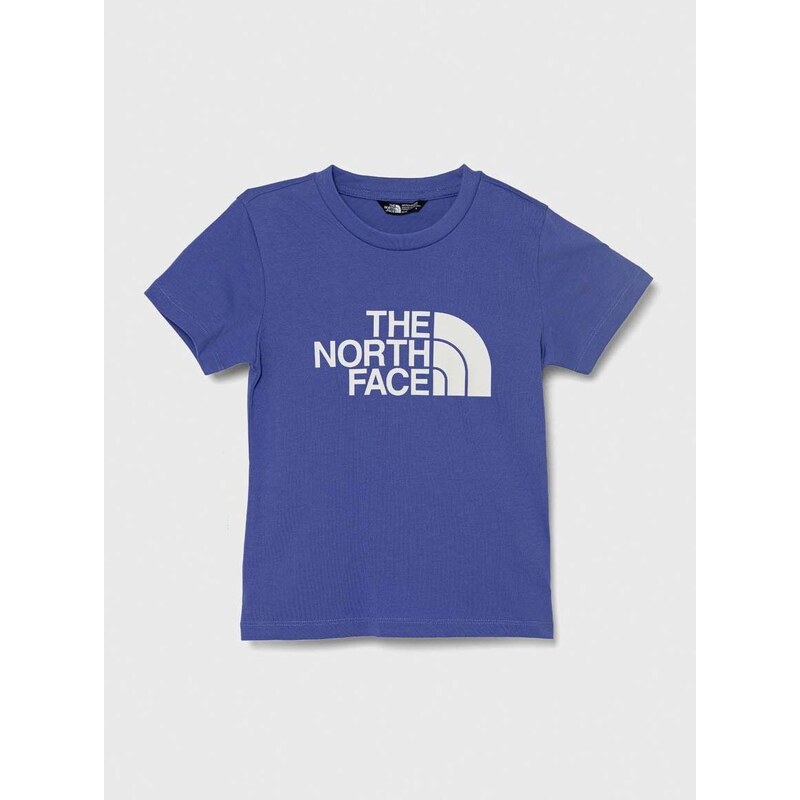 Dětské tričko The North Face EASY TEE fialová barva, s potiskem