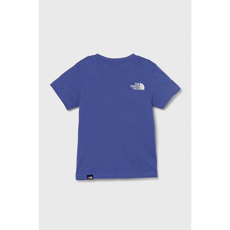 Dětské tričko The North Face EASY TEE fialová barva, s potiskem