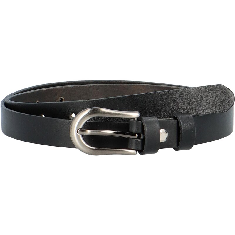 Penny Belts Stylový kožený pásek Cinturóna, černá, velikost 90 cm