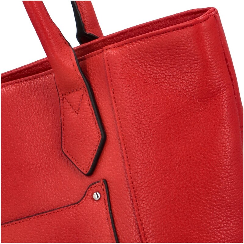 Dámská kožená kabelka přes rameno červená - Katana Peas červená