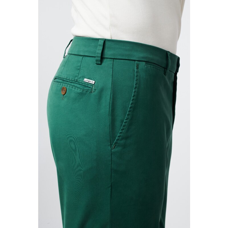 W. Wegener Conti 5604 zelená Pánské kalhoty