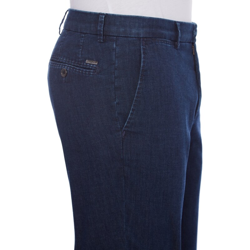 W. Wegener Conti 5661 modrý Pánské kalhoty