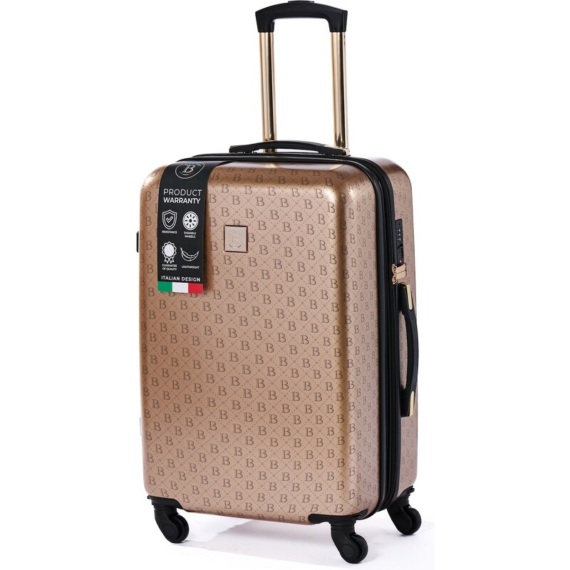 Cestovní kufr BERTOO Torino - zlatý XXL