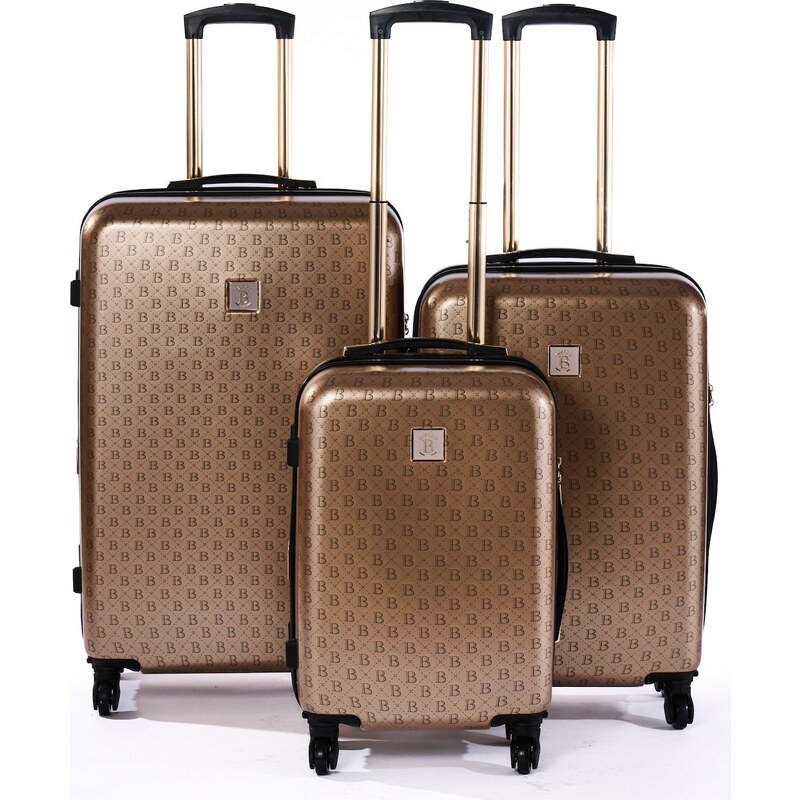 Cestovní kufr BERTOO Torino - zlatý set 3v1