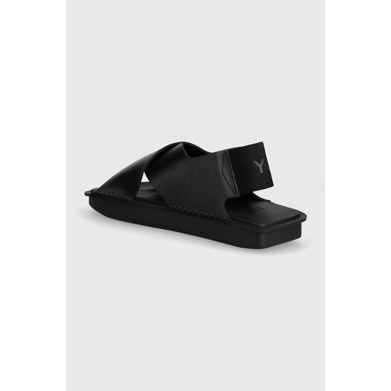 Kožené sandály Y-3 černá barva, IG4052