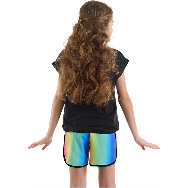 mshb&g Unicorn Skate Girls Kids T-shirt Shorts Set