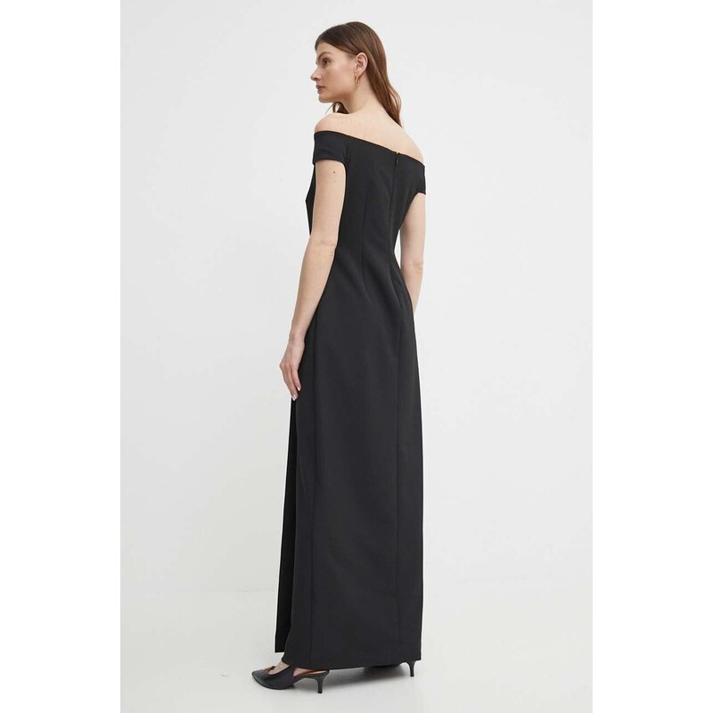 Šaty Lauren Ralph Lauren černá barva, maxi