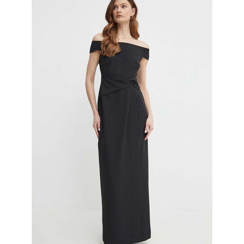 Šaty Lauren Ralph Lauren černá barva, maxi