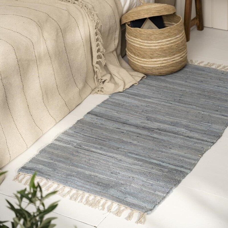 IB LAURSEN Bavlněný koberec Floor Runner Blue 60 × 120 cm