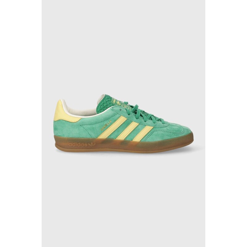 Sneakers boty adidas Originals Gazelle Indoor zelená barva, IH7500