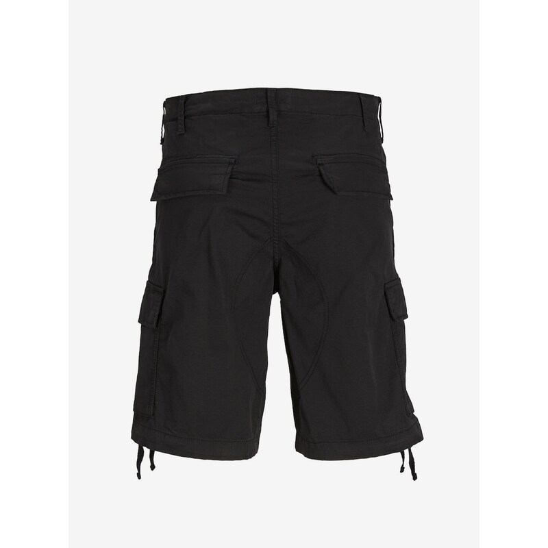 Černé pánské cargo kraťasy Jack & Jones Cole - Pánské