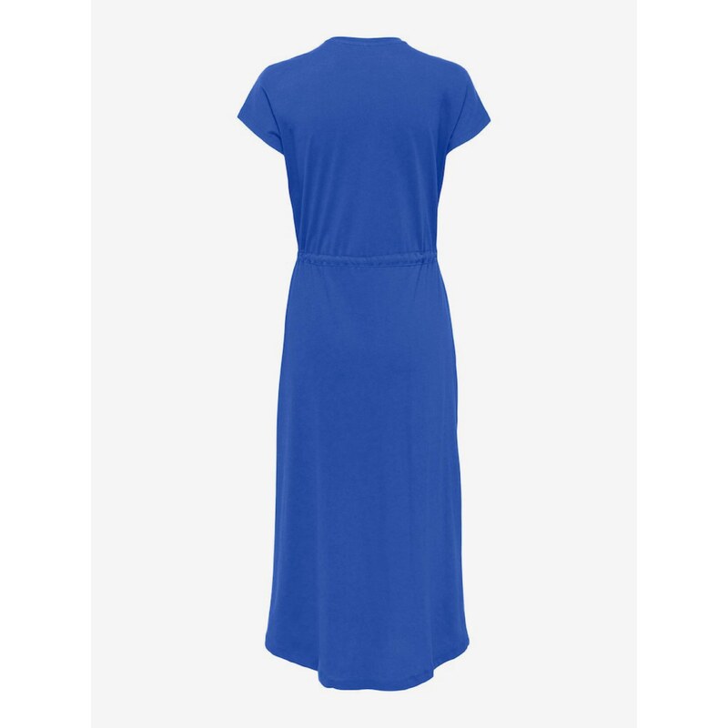 Modré dámské basic midi šaty ONLY May - Dámské