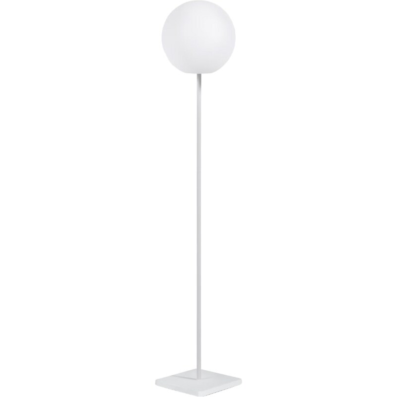 Bílá plastová solární stojací LED lampa Kave Home Dinesh 120 cm