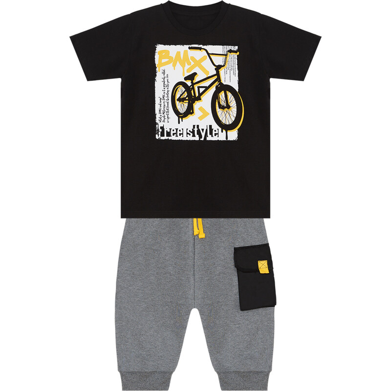 mshb&g Boy Cycling T-shirt Capri Shorts Set