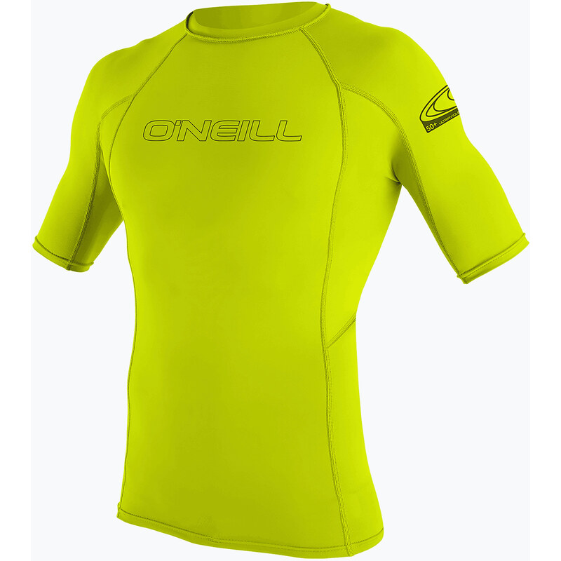 Pánské plavecké tričko ONeill Basic Skins Rash Guard limetkové