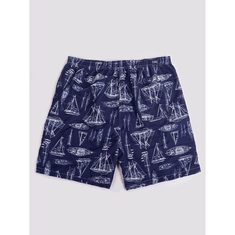 Yoclub Kids's Swimsuits Boys' Beach Shorts P1 Navy Blue