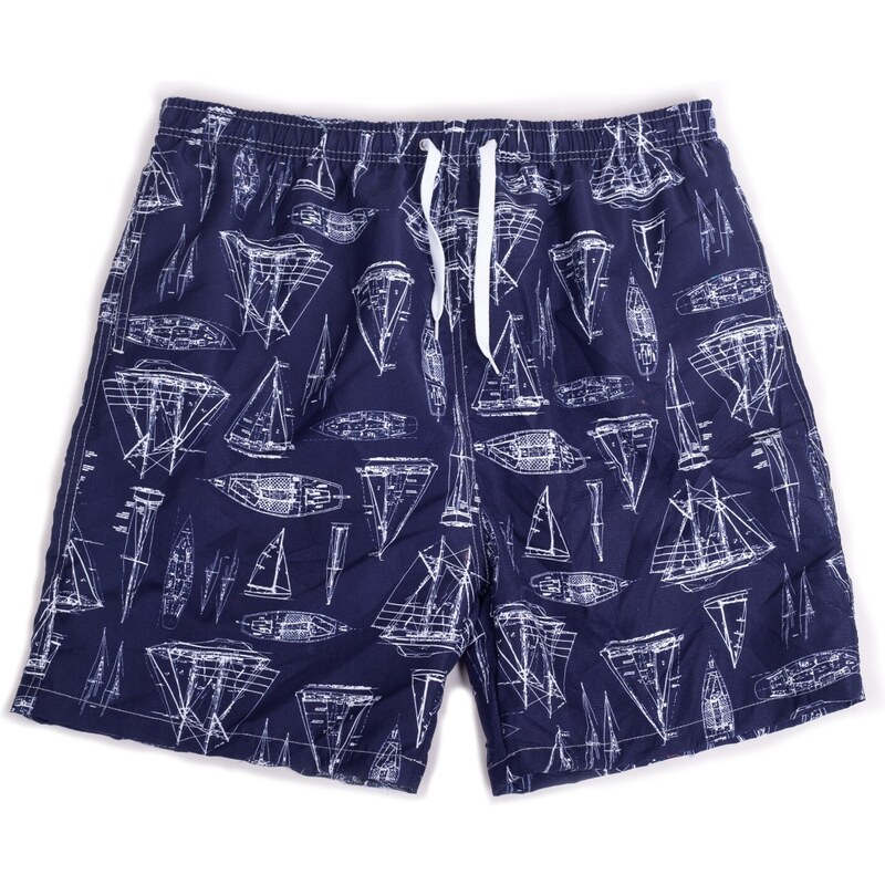 Yoclub Kids's Swimsuits Boys' Beach Shorts P1 Navy Blue