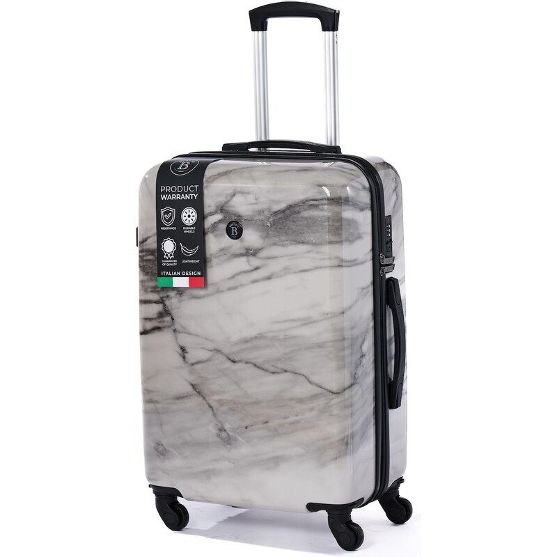 Cestovní kufr BERTOO Marmo Bianco- set 3v1