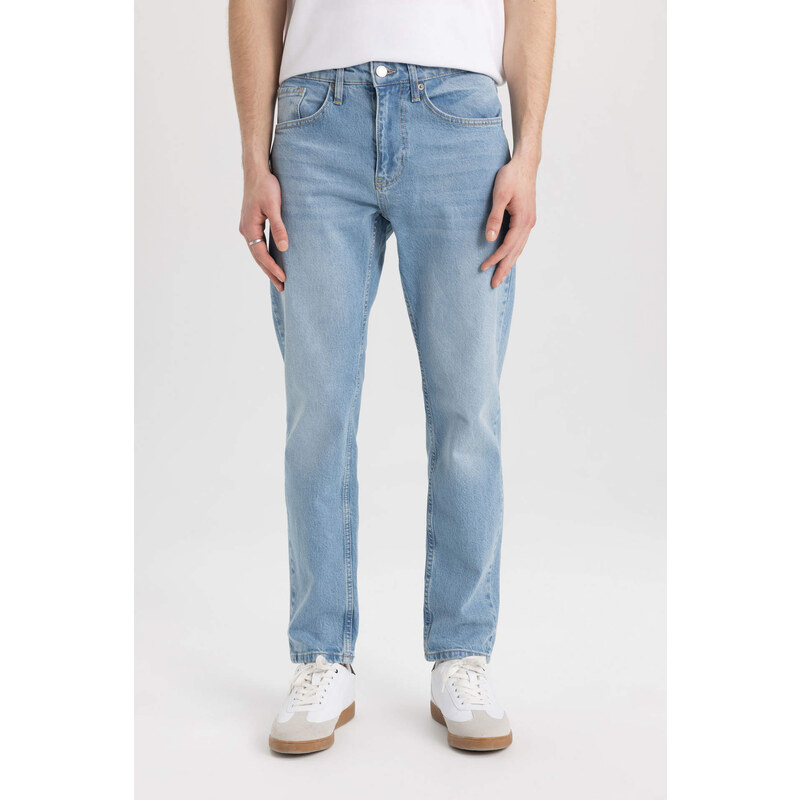 DEFACTO Slim Tapered Fit Normal Waist Tapered Leg Jeans