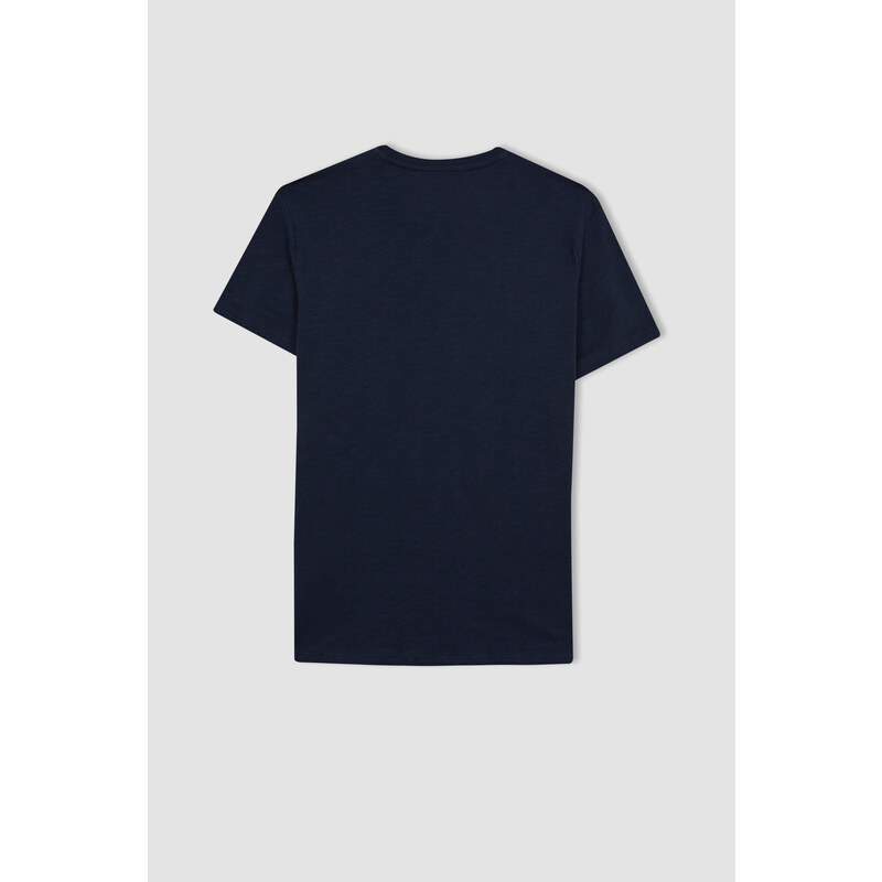 DEFACTO Slim Fit Crew Neck Printed T-Shirt