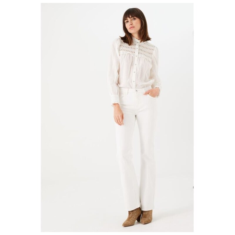 Dámská halenka GARCIA O40032 53 ladies shirt ls 53 off white