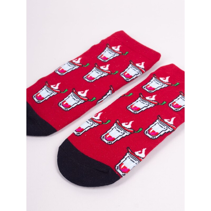 Yoclub Man's Ankle Funny Cotton Socks Patterns Colours