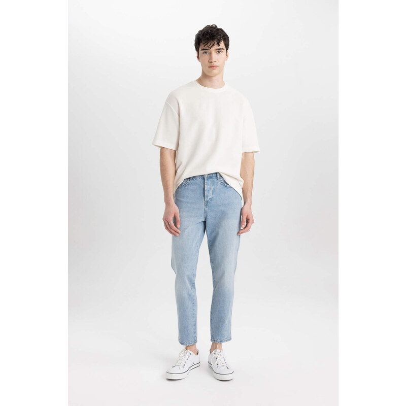 DEFACTO Slim Crop Fit Normal Waist Narrow Leg Jeans