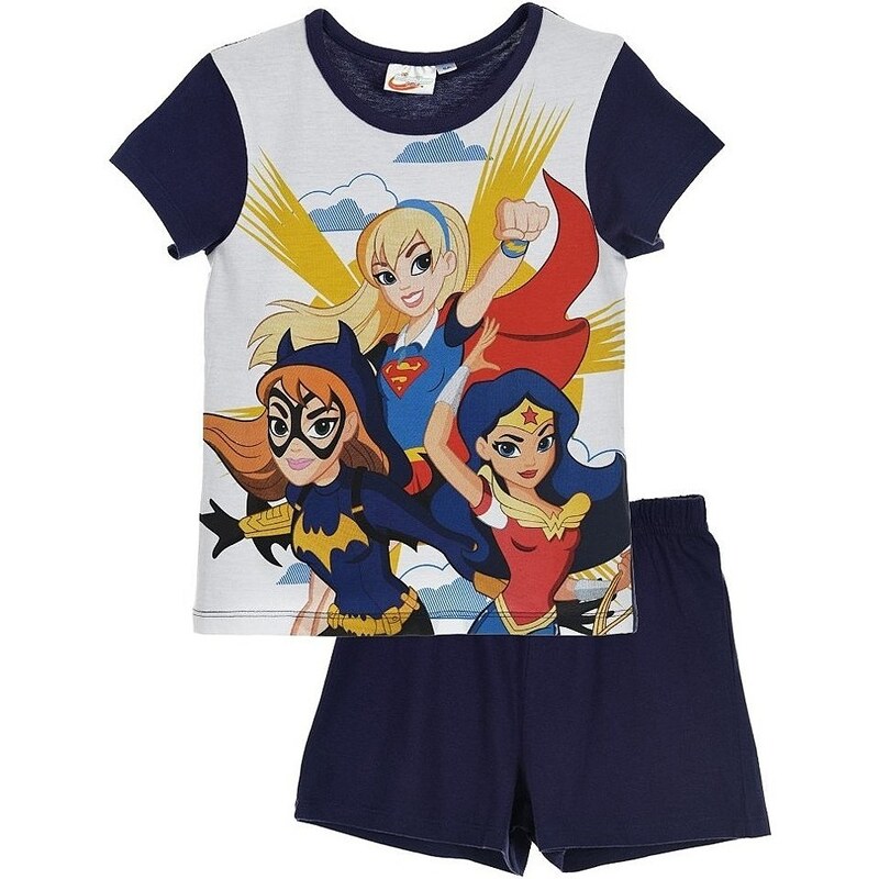 SUPERGIRL Dc super hero girls tmavě modré dívčí pyžamo