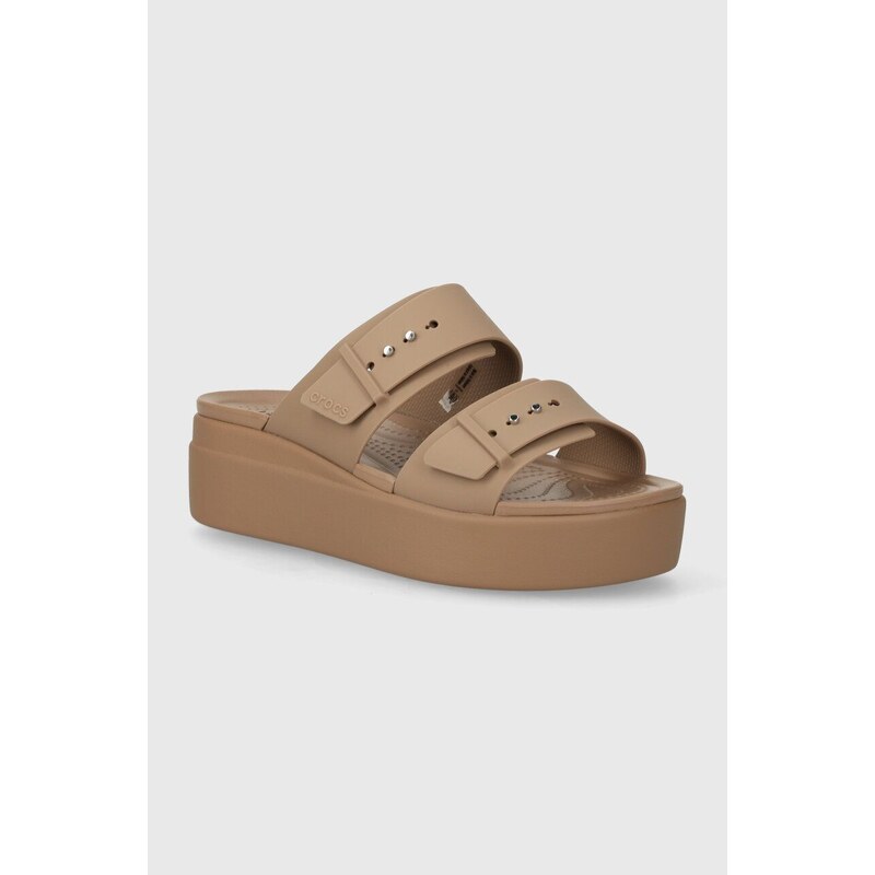 Pantofle Crocs Brooklyn Low Wedge Sandal