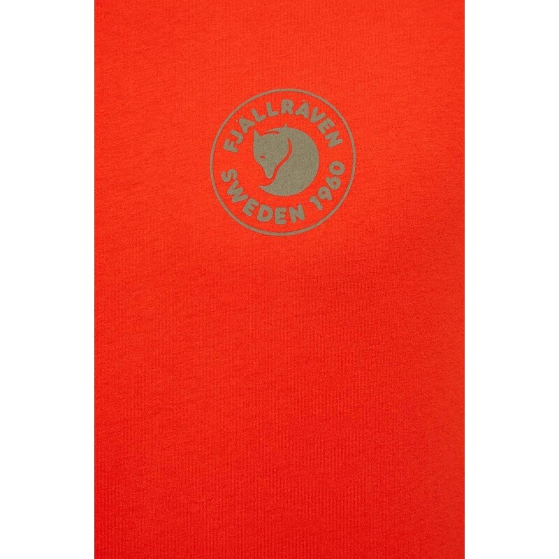 Tričko Fjallraven 1960 Logo T-shirt oranžová barva, s potiskem, F87313