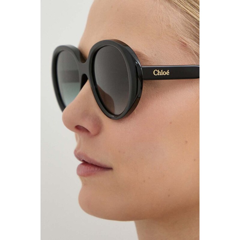 Sluneční brýle Chloé dámské, černá barva, CH0221S