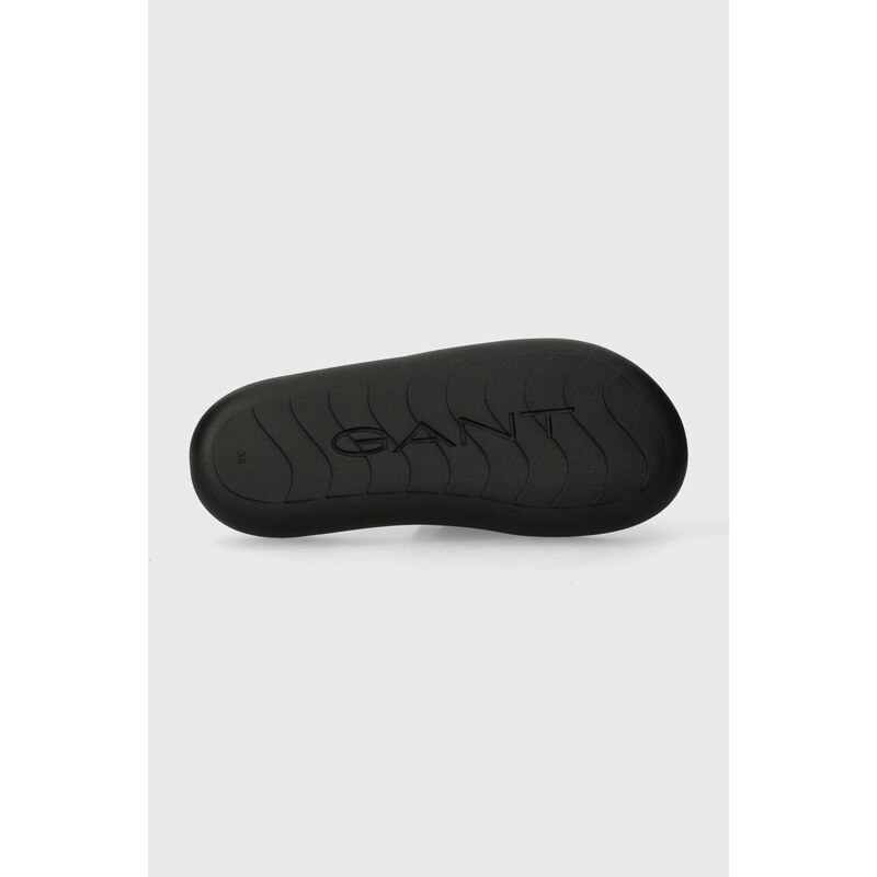 Pantofle Gant Stayla dámské, černá barva, na platformě, 28508615.G043