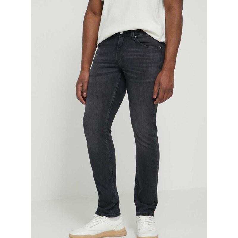 Džíny Calvin Klein Jeans pánské, černá barva, J30J324851