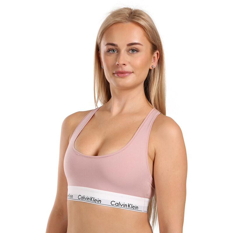 Dámská podprsenka Calvin Klein růžová (F3785E-TQO)