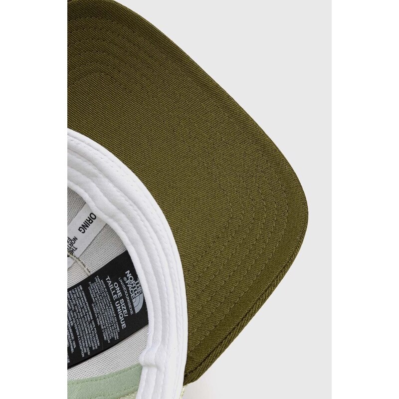 Kšiltovka The North Face zelená barva, s aplikací, NF0A5FX8TIO1