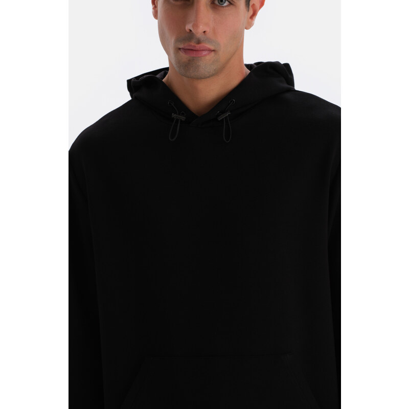 Dagi Black Hooded Long Sleeve Sweatshirt