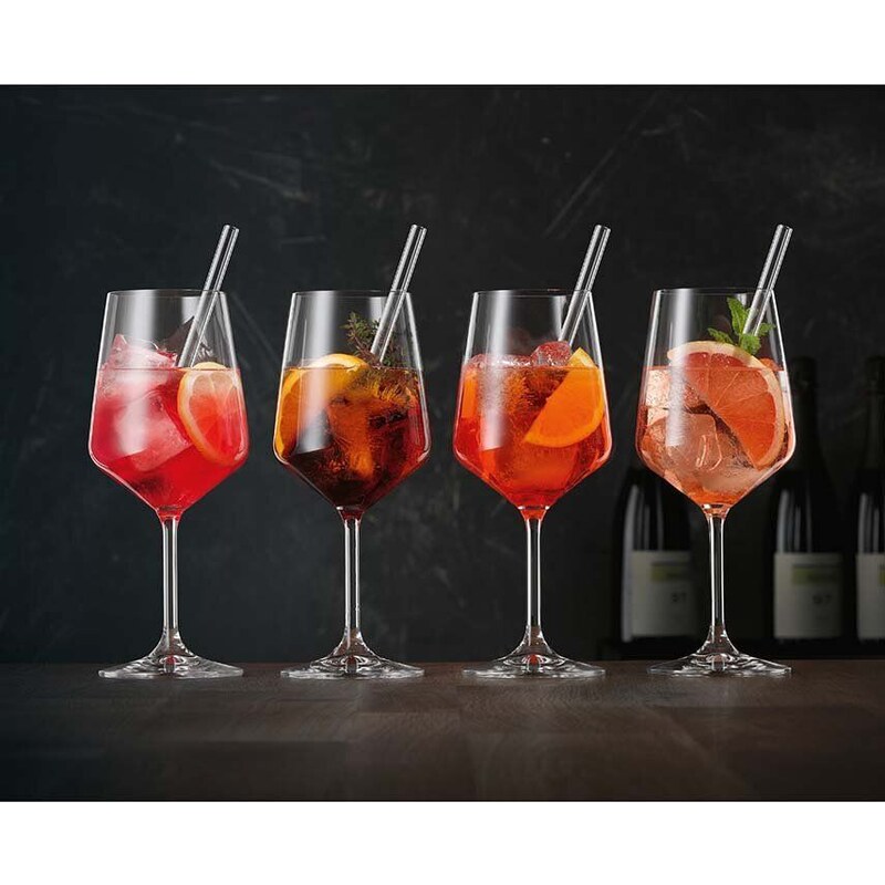 Sada koktejlových sklenic s brčky Nachtmann Coctail Spritz 4-pack