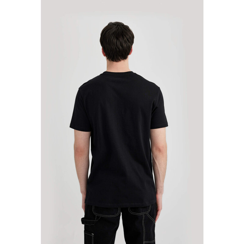 DEFACTO Slim Fit Crew Neck Printed T-Shirt