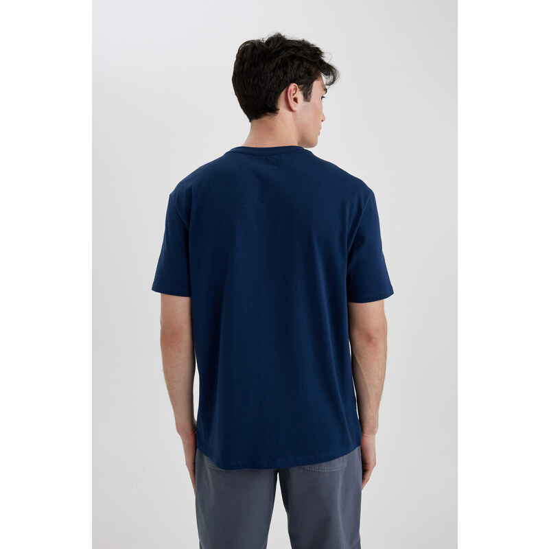 DEFACTO Regular Fit Crew Neck Printed T-Shirt