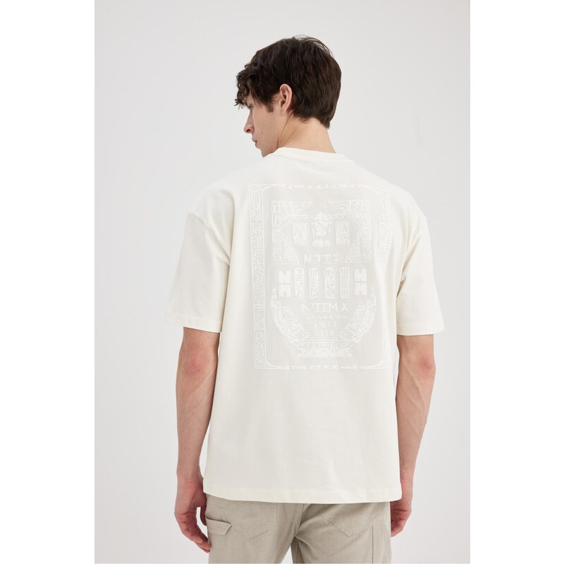 DEFACTO Oversize Fit Crew Neck T-Shirt