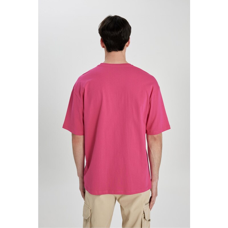 DEFACTO Comfort Fit Crew Neck Printed T-Shirt