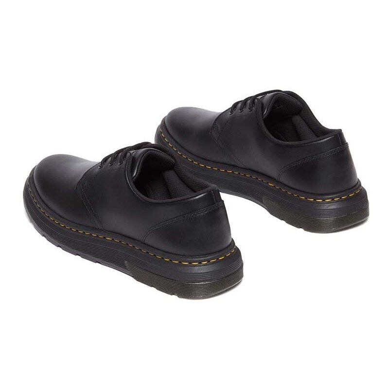 Kožené polobotky Dr. Martens Crewson Lo pánské, černá barva, DM31669001