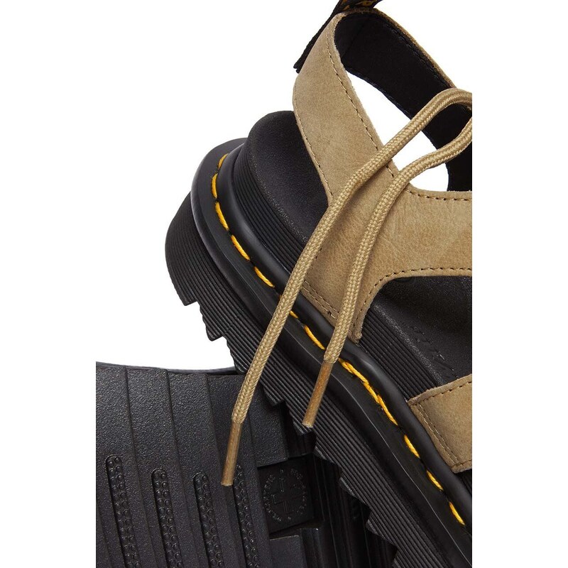 Kožené sandály Dr. Martens Nartilla dámské, béžová barva, na platformě, DM31738439
